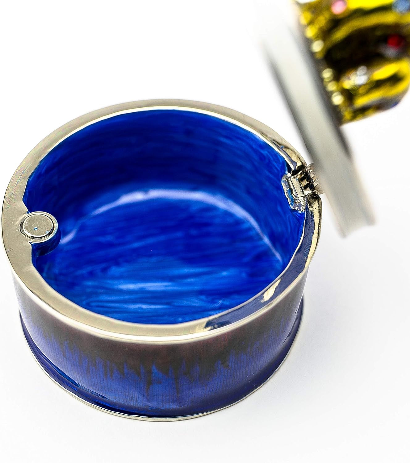 Elephant Schmuckbox Blau-Gold | Geschenkidee mit Goldakzent