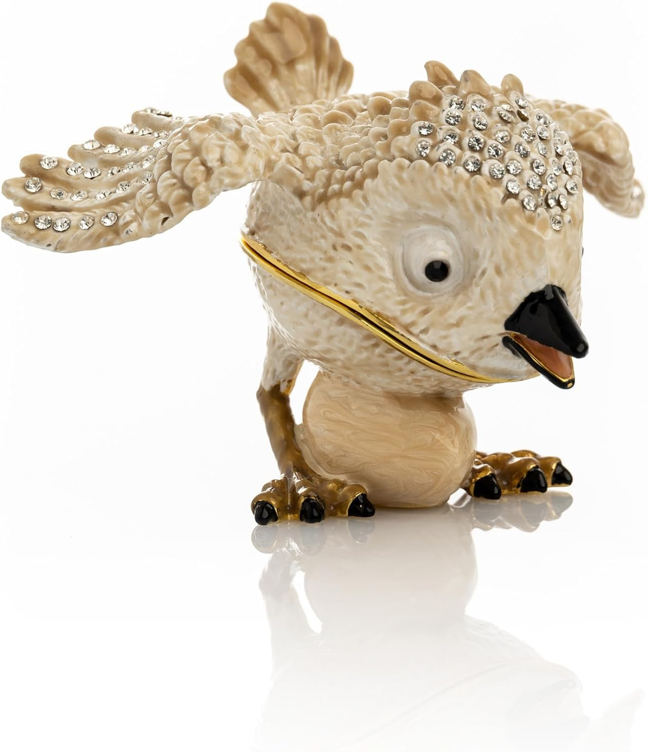 Vogel Schmuckei Gold - Schmuckkästchen mit Goldakzent