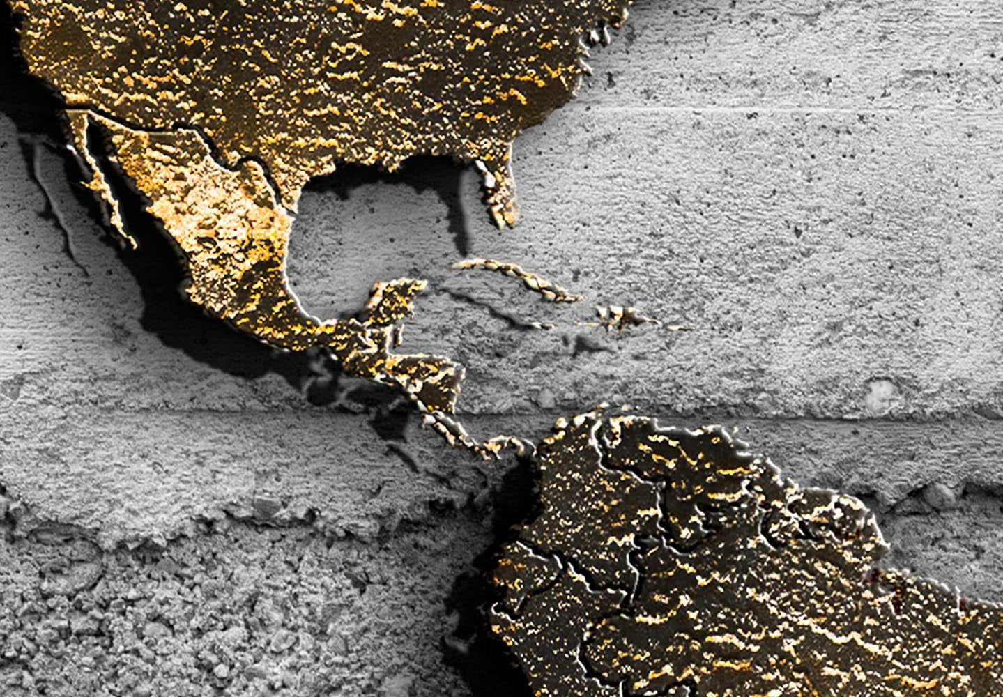 Black Gold Texture Acrylglasbild 90 x 60 cm | Wandkunst
