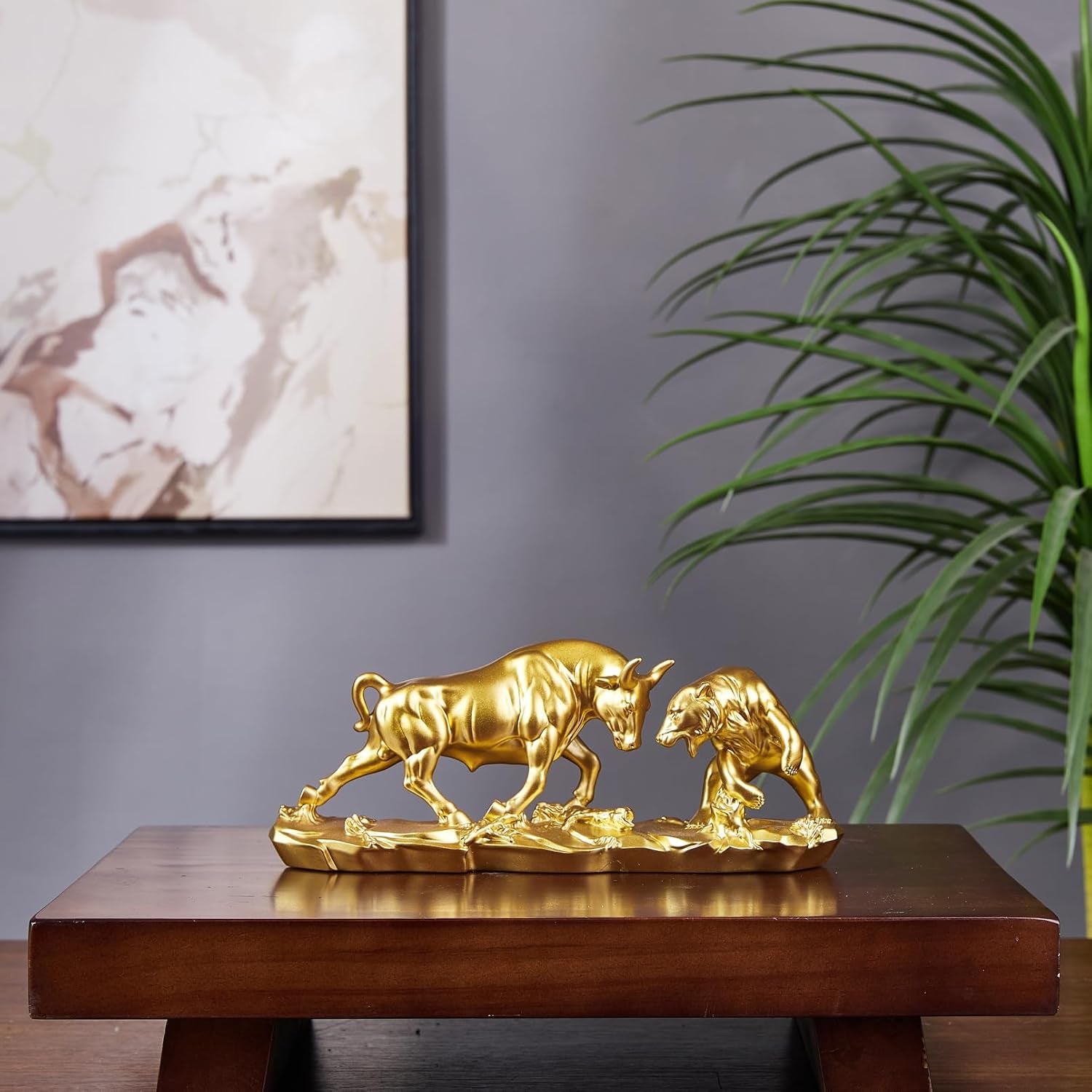 Bull & Bear Desk Sculpture - Börsenfigur für Office & Schreibtisch