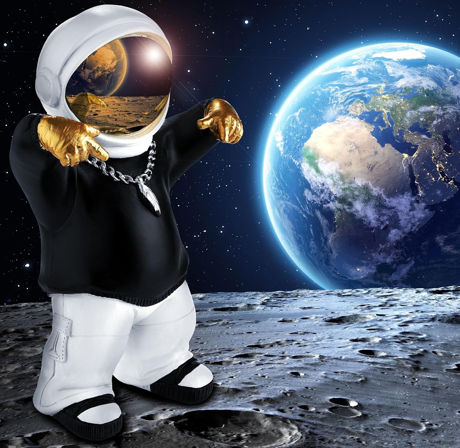 Street Astronaut Gold - Pop-Art Figur 21 cm