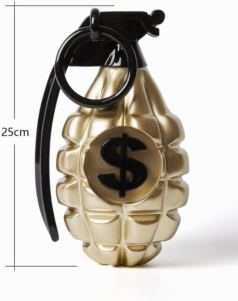 Dollarzeichen Granate Skulptur Figur Moderne Kunst Deko Abstrakte Arts Geschenk Für Bücherregal Schreibtisch Tisch Champagner 25Cm
