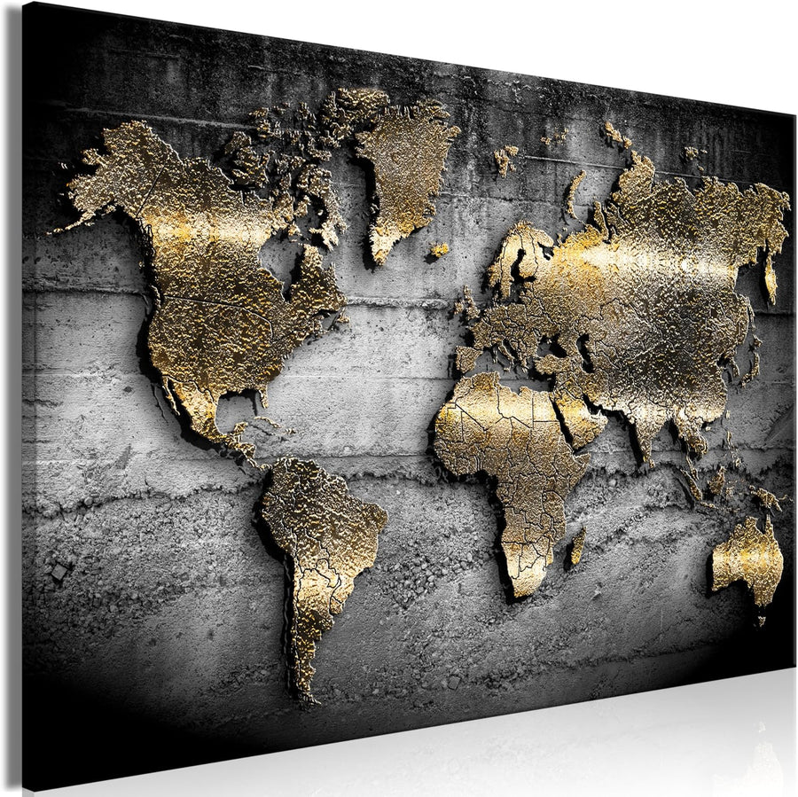 Black Gold Texture Acrylglasbild 90 x 60 cm | Wandkunst