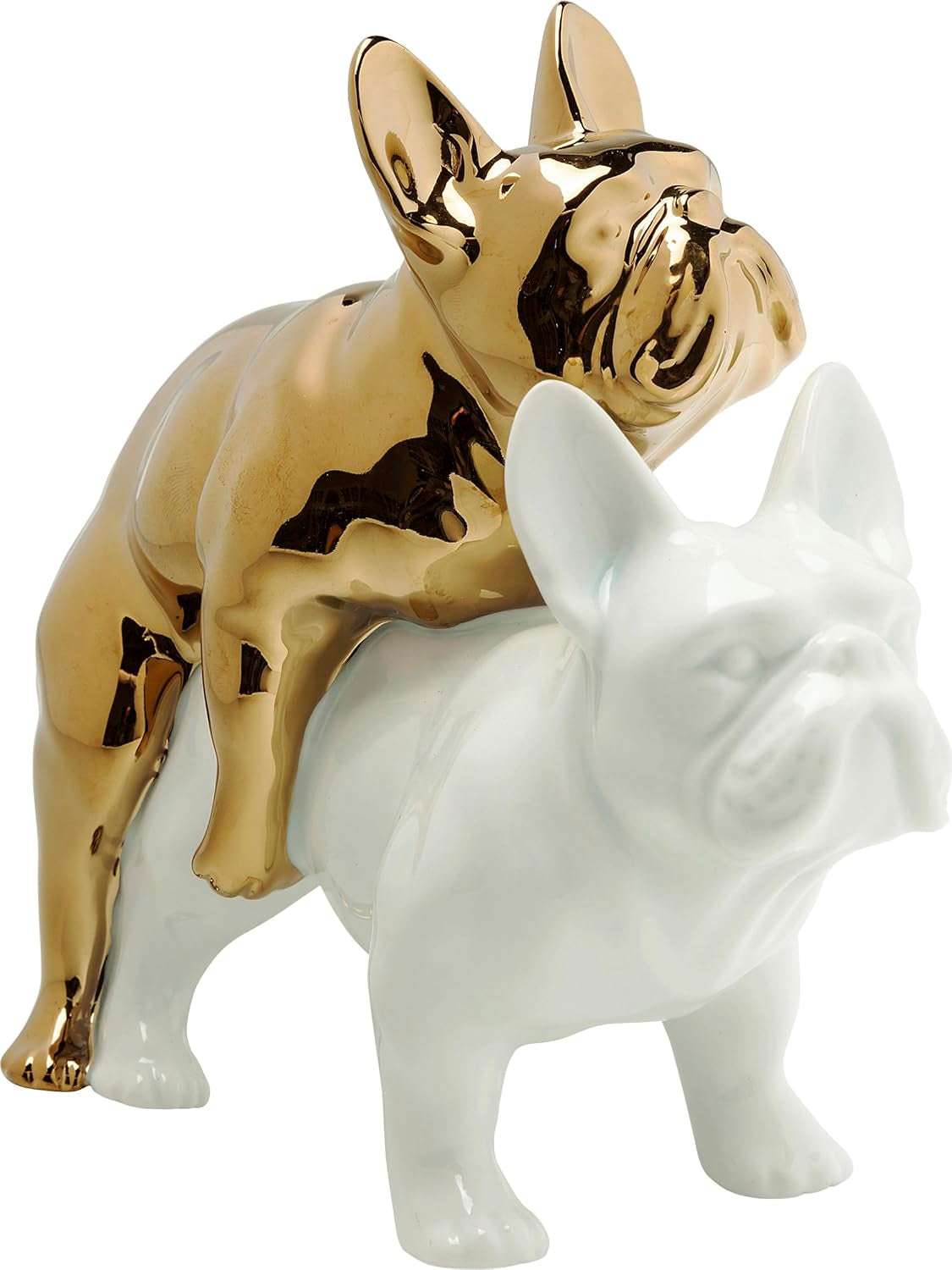 Love Dogs Figur Gold-Weiß - Kleine Geschenkidee
