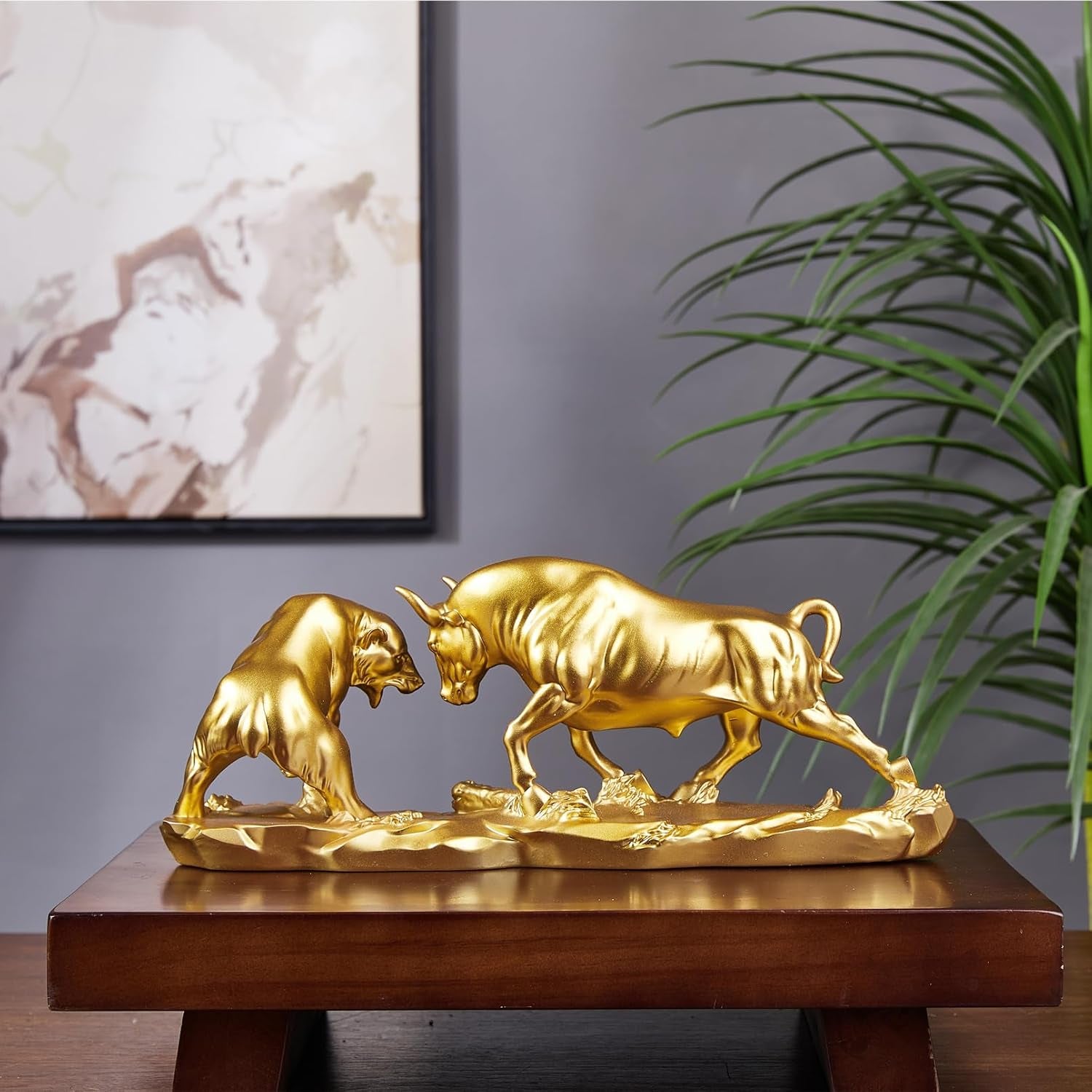 Bull & Bear Desk Sculpture - Börsenfigur für Office & Schreibtisch