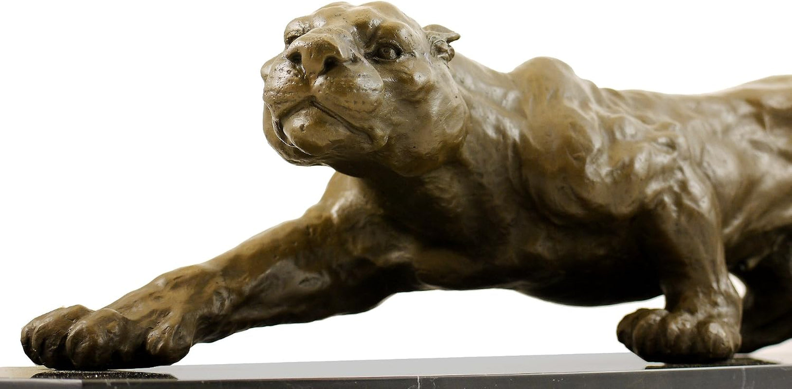 - XXL Panther Statue in Bronze Auf Marmorsockel - Signiert Von Milo - Skulptur - Tierskulptur - Luxus Deko - Edel Dekoration - Wohnung - Einrichtung