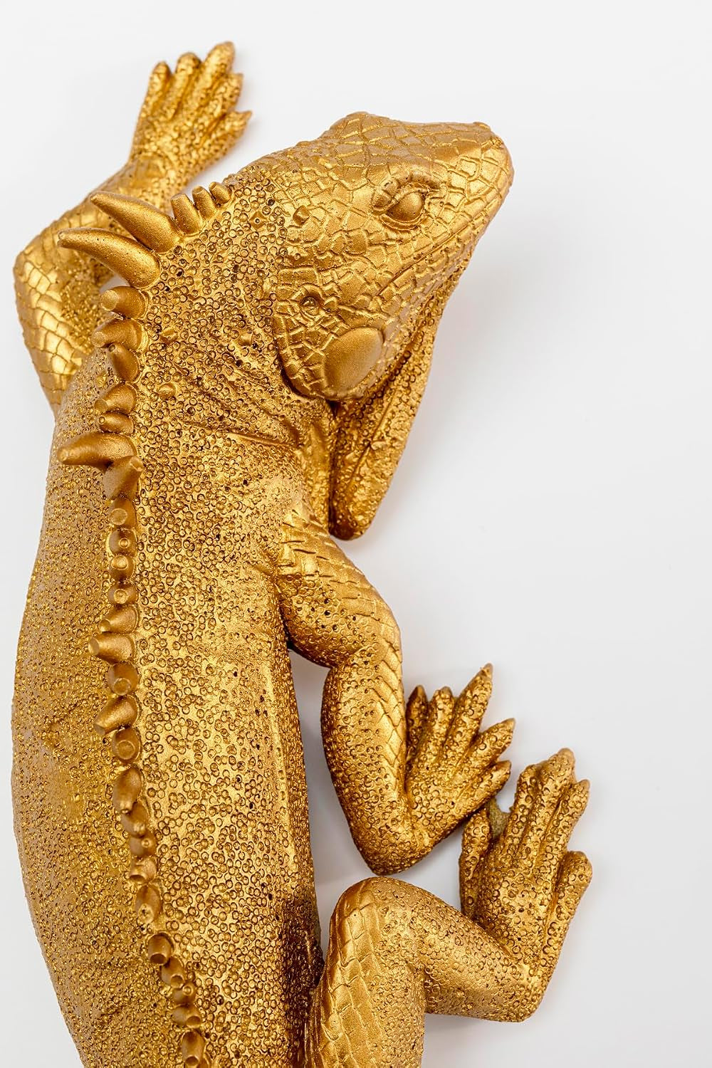 Kare Design Wandobjekt Lizard, Tierdeko, Echse, Gold, 31X11Cm