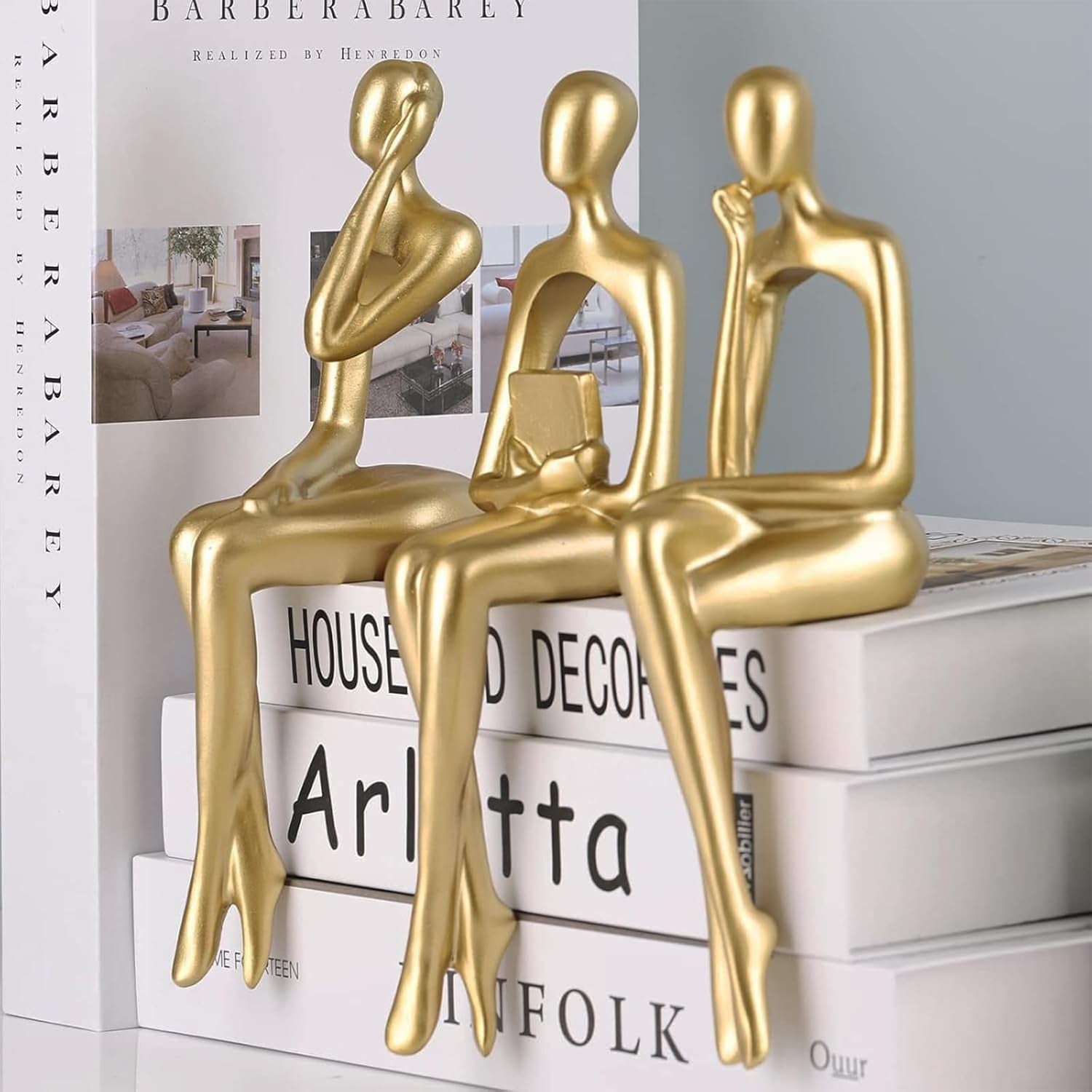 Golden Seat Figures | 3er Skulpturen-Set
