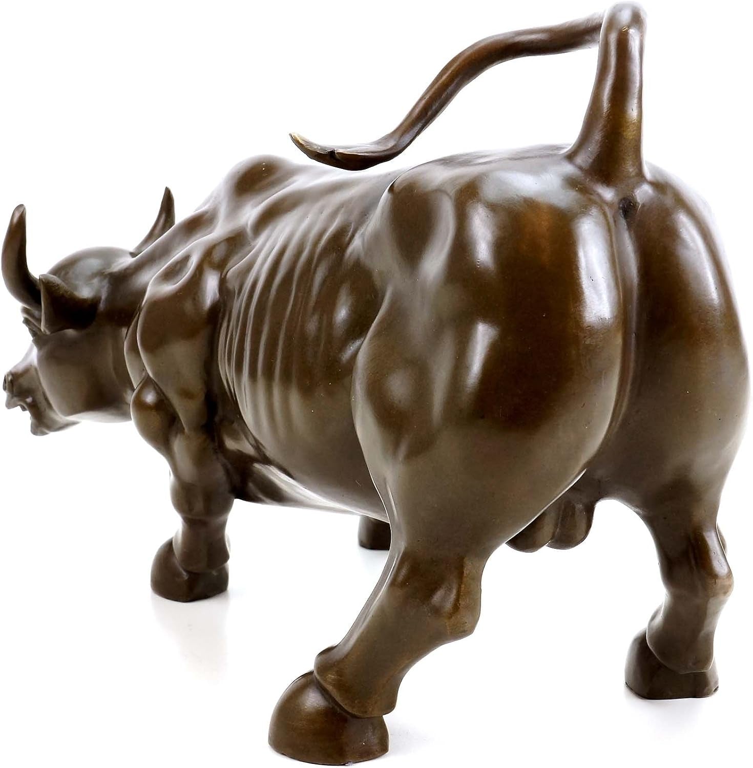 - Bronze Stier/Skulptur: Charging Bull - Börsenbulle - Stierfigur - Milo - Signiert - 21X33X16 Cm - 5 Kg - Bronze
