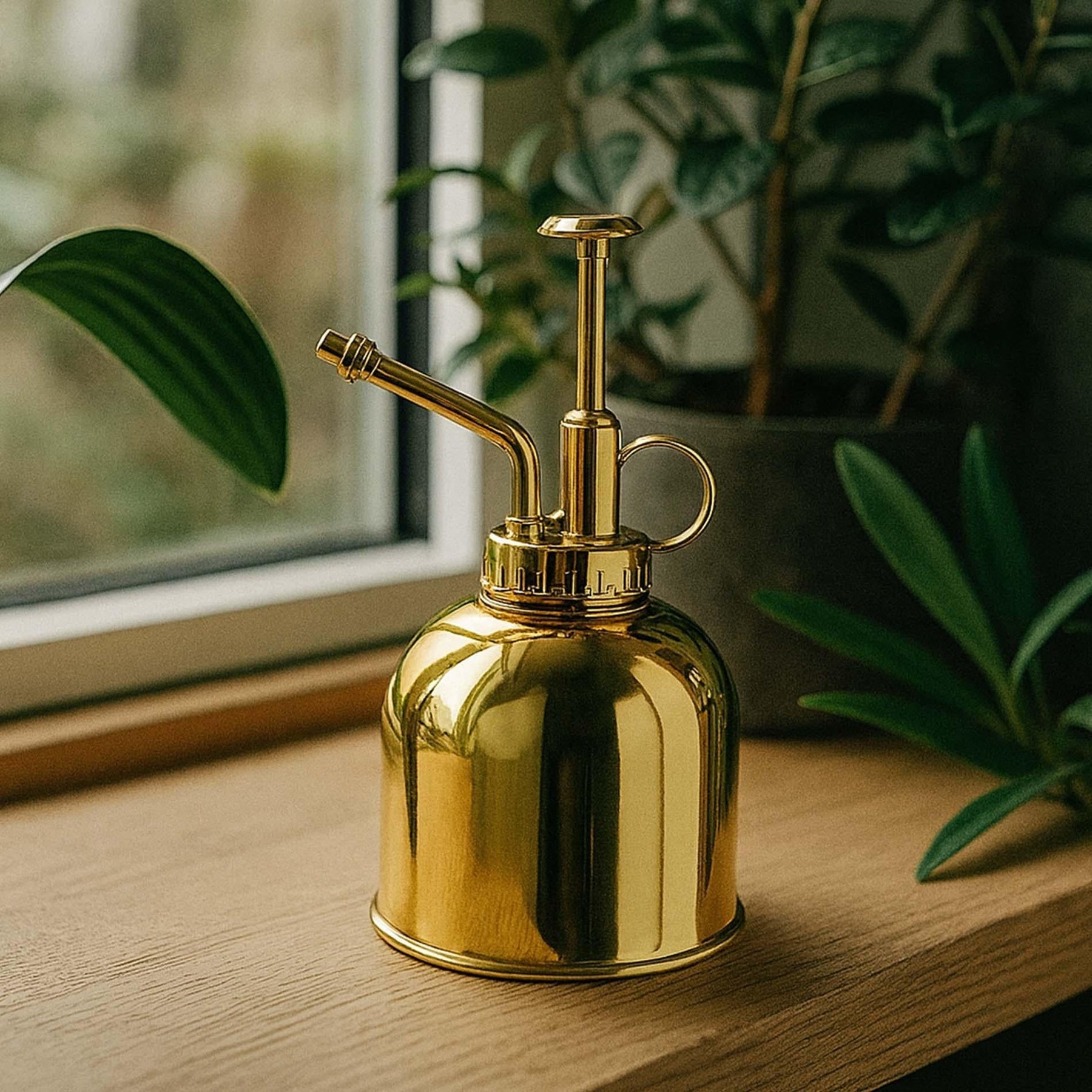 Goldener Pflanzensprüher 300 ml | Gold Deko für Pflanzen